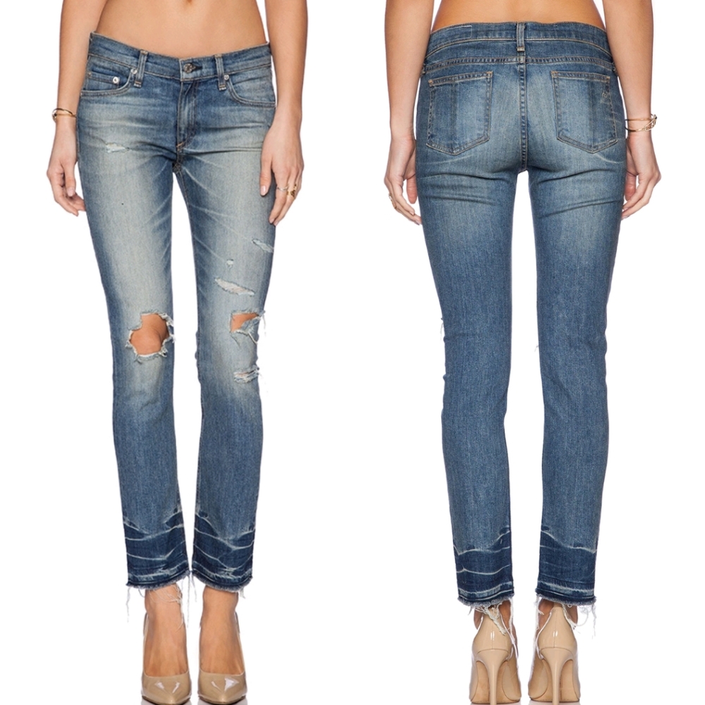 H/P🎉Rag&Bone The Ensenada Slim Crop Straight leg Jeans 27